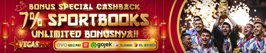 VEGAS123 BONUS CASHBACK 7% MINGGUAN